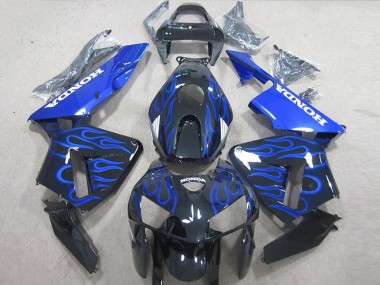Schwarze Blau Flamme CBR 600 RR 05-06 Verkleidungen