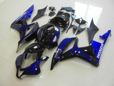 Schwarze Blau Flamme CBR 600 RR 07-08 Verkleidungen