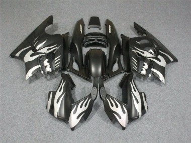 Schwarze Weiße Flamme CBR 600 F3 95-98 Verkleidungen