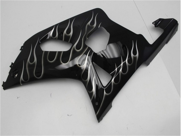 Schwarze Weiße Flamme GSXR 600 / 750 K1 K2 K3 01-03 Verkleidungen Schwarze Weiße Flamme GSXR 600 / 750 K1 K2 K3 01-03 Verkleidungen