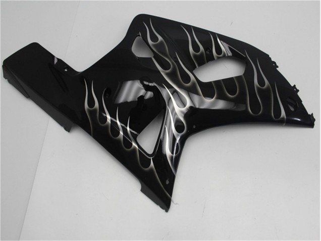 Schwarze Weiße Flamme GSXR 600 / 750 K1 K2 K3 01-03 Verkleidungen Schwarze Weiße Flamme GSXR 600 / 750 K1 K2 K3 01-03 Verkleidungen