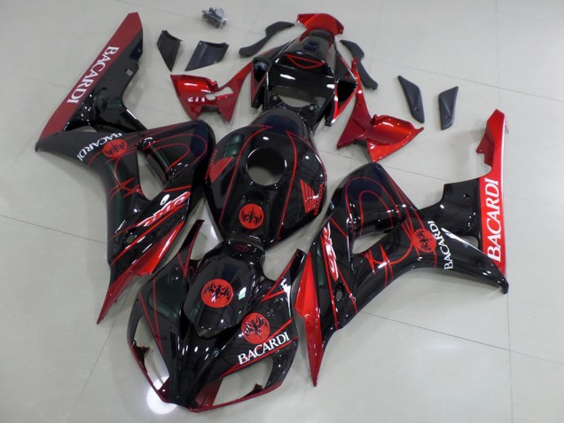 Schwarzer Bacardi CBR 1000 RR 06-07 Verkleidungen