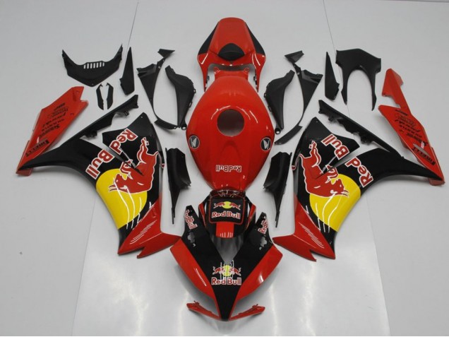Schwarzer Rot Bull CBR 1000 RR 12-16 Verkleidungen