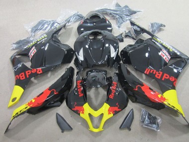 Schwarzer Rot Bull CBR 600 RR 09-12 Verkleidung