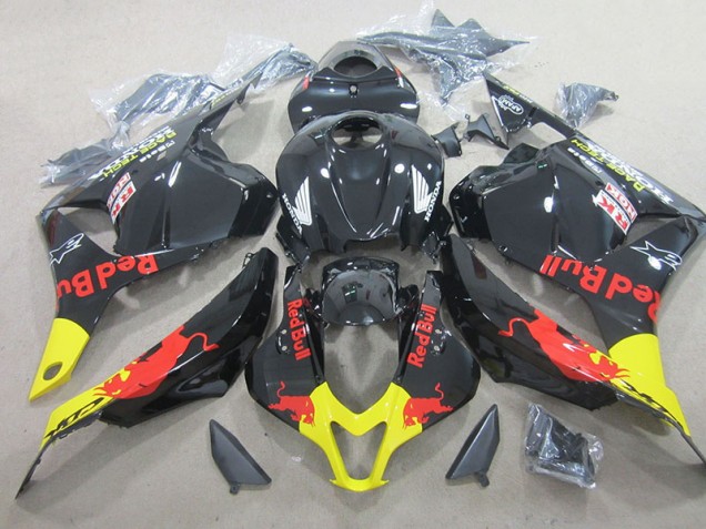Schwarzer Rot Bull CBR 600 RR 09-12 Verkleidung