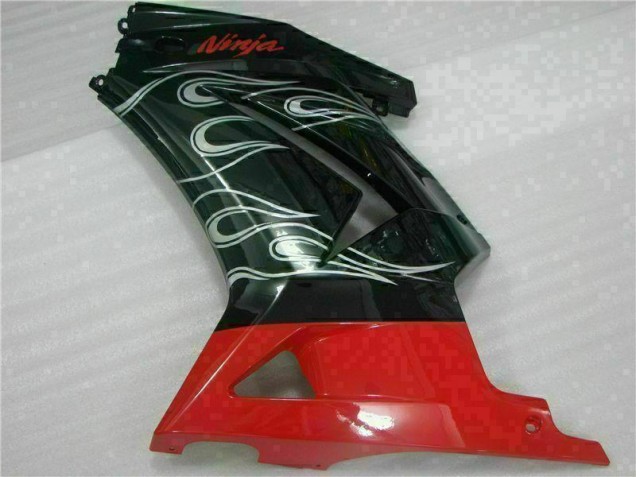 Schwarzer Roter Ninja EX250 08-12 Verkleidungen