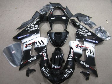 Schwarzer West Mobil Ninja 636 ZX6R 05-06 Verkleidungen