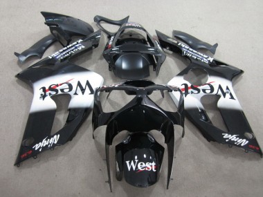 Schwarzer West Ninja 636 ZX6R 03-04 Verkleidungen