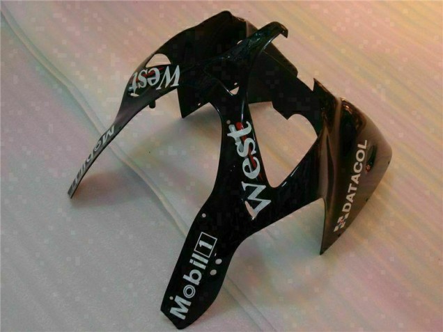 Schwarzer West Ninja ZX6R 00-02 Verkleidungen