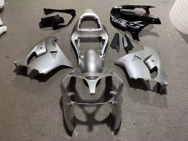 Silber Glänzend Schwarz ZX9R 02-03 Verkleidungen Silber Glänzend Schwarz ZX9R 02-03 Verkleidungen