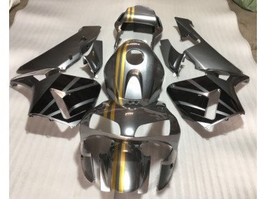 Silber Gold Schwarz CBR 600 RR 03-04 Verkleidungen