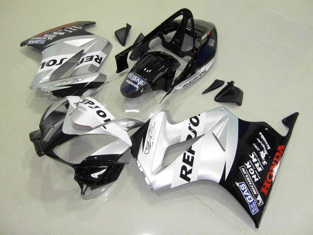 Silber Repsol VFR 800 02-13 Verkleidungen Silber Repsol VFR 800 02-13 Verkleidungen