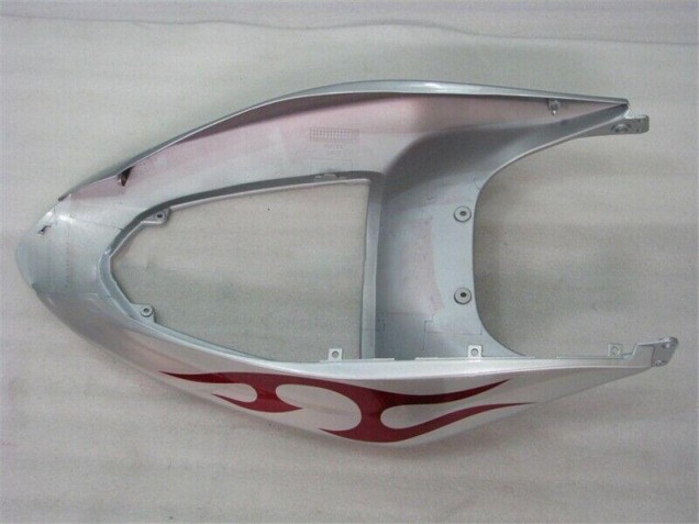 Silber Rot Flammen ZX6R 05-06 Verkleidungen Silber Rot Flammen ZX6R 05-06 Verkleidungen