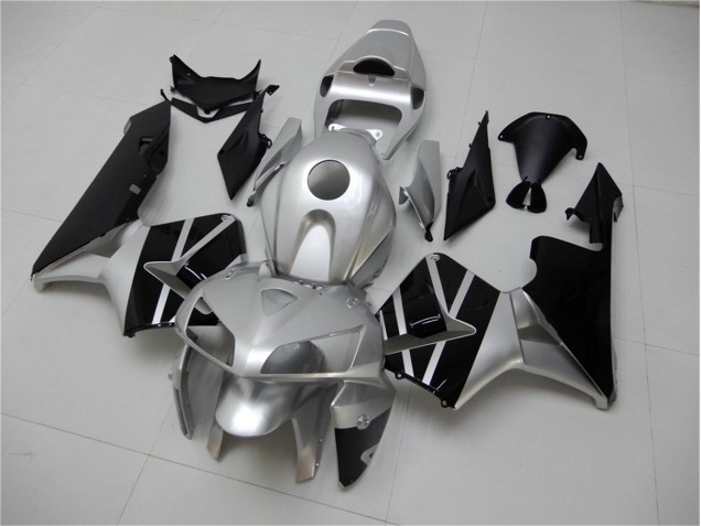 Silber Schwarz CBR 600 RR 05-06 Verkleidungen Silber Schwarz CBR 600 RR 05-06 Verkleidungen