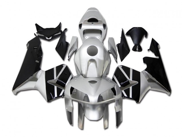 Silber Schwarz CBR 600 RR 05-06 Verkleidungen Silber Schwarz CBR 600 RR 05-06 Verkleidungen