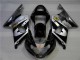 Silber Schwarz GSXR 1000 K1 00-02 Verkleidungen