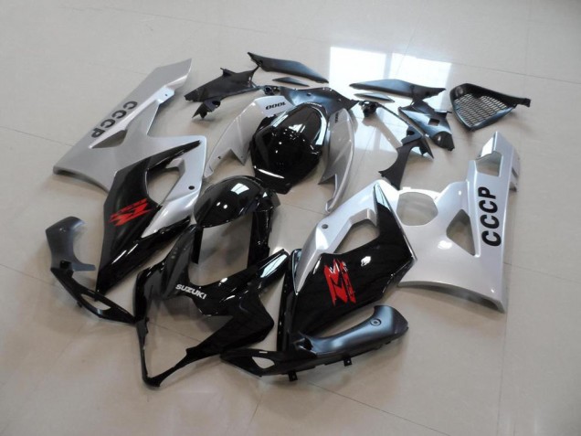 Silber Schwarz GSXR 1000 K5 05-06 Verkleidungen