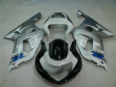 Silber Schwarz GSXR 600 / 750 K1 K2 K3 01-03 Verkleidung