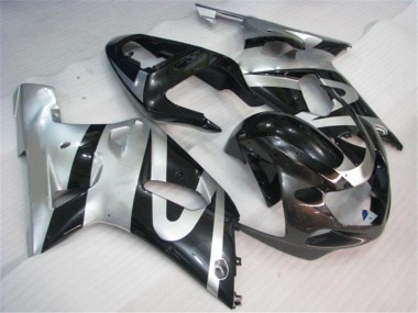 Silber Schwarz GSXR 600 / 750 K1 K2 K3 01-03 Verkleidungen