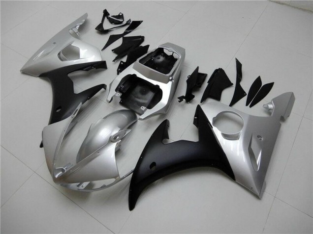 Silber Schwarz R6 03-05 Verkleidungen Silber Schwarz R6 03-05 Verkleidungen