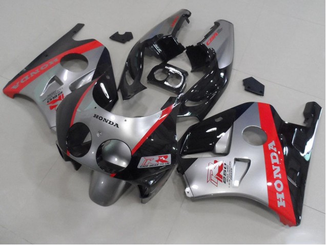Silber Schwarz Rot CBR 250 RR MC22 91-98 Verkleidungen Silber Schwarz Rot CBR 250 RR MC22 91-98 Verkleidungen