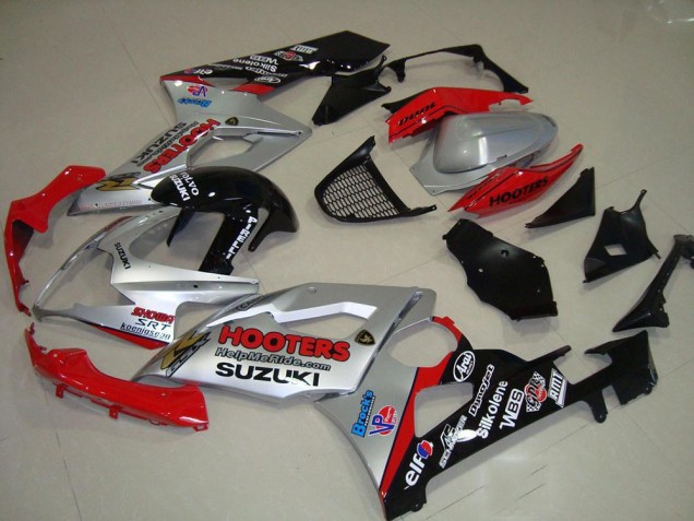 Silber Und Rot GSXR 1000 K5 05-06 Verkleidungen Silber Und Rot GSXR 1000 K5 05-06 Verkleidungen