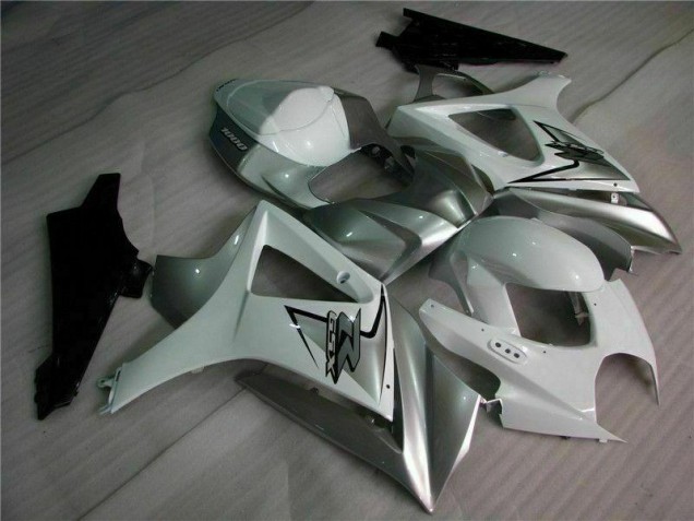 Silber Weiß GSXR 1000 K7 07-08 Verkleidungen Silber Weiß GSXR 1000 K7 07-08 Verkleidungen