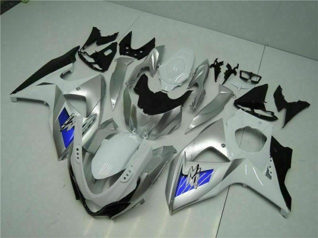 Silber Weiß GSXR 1000 K9 09-16 Verkleidungen