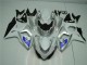 Silber Weiß GSXR 1000 K9 09-16 Verkleidungen