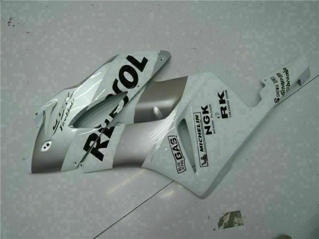 Silber Weiß Repsol CBR 1000 RR 04-05 Verkleidung Silber Weiß Repsol CBR 1000 RR 04-05 Verkleidung