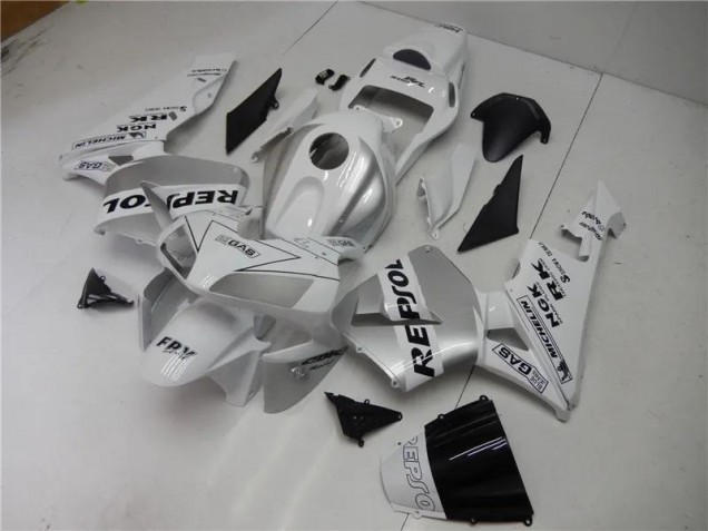 Silber Weiß Schwarz Repsol CBR 600 RR 03-04 Verkleidungen Silber Weiß Schwarz Repsol CBR 600 RR 03-04 Verkleidungen