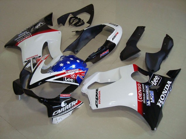 Weiß Blau DENSO HRC Carrera CBR 600 F4i 04-07 Verkleidungen