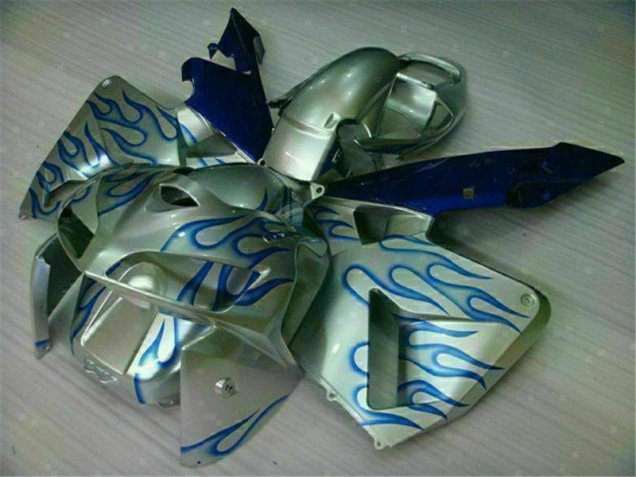 Weiß Blau Flamme CBR 600 RR 05-06 Verkleidungen Weiß Blau Flamme CBR 600 RR 05-06 Verkleidungen