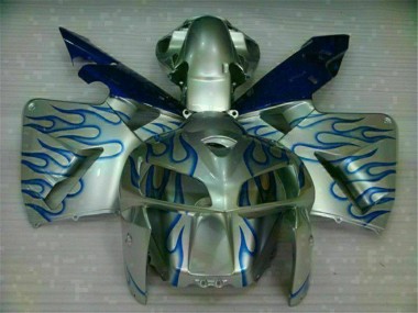 Weiß Blau Flamme CBR 600 RR 05-06 Verkleidungen