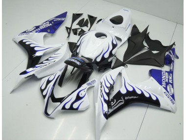 Weiß Blau Flamme CBR 600 RR 07-08 Verkleidungen