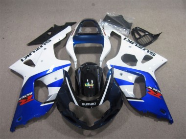 Weiß Blau GSXR 1000 K1 00-02 Verkleidungen