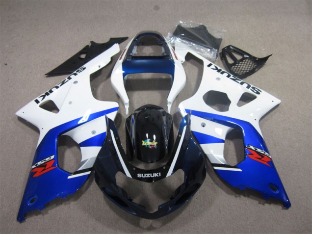 Weiß Blau GSXR 1000 K1 00-02 Verkleidungen Weiß Blau GSXR 1000 K1 00-02 Verkleidungen