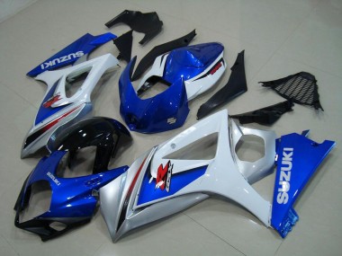 Weiß Blau GSXR 1000 K7 07-08 Verkleidungen