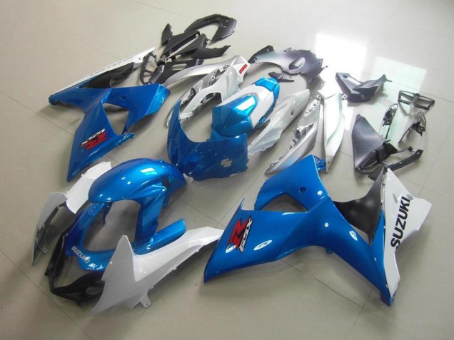 Weiß Blau GSXR 1000 K9 09-16 Verkleidung Weiß Blau GSXR 1000 K9 09-16 Verkleidung