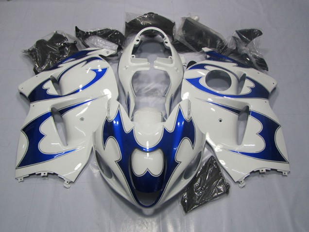 Weiß Blau GSXR 1300 Hayabusa 96-07 Verkleidungen
