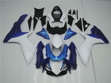Weiß Blau GSXR 600 / 750 K11 11-24 Verkleidungen