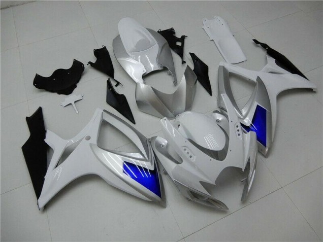 Weiß Blau GSXR 600 / 750 K6 06-07 Verkleidung
