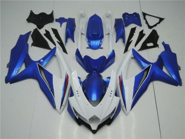 Weiß Blau GSXR 600 / 750 K8 08-10 Verkleidung