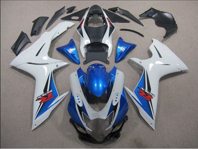 Weiß Blau GSXR 600 K11 11-24 Verkleidungen