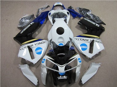 Weiß Blau Konica Minolta CBR 600 RR 05-06 Verkleidungen