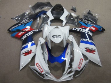 Weiß Blau Motul GSXR 600 K11 11-24 Verkleidungen