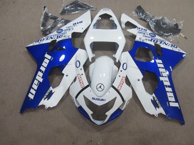Weiß Blau Motul GSXR 600 K4 04-05 Verkleidungen