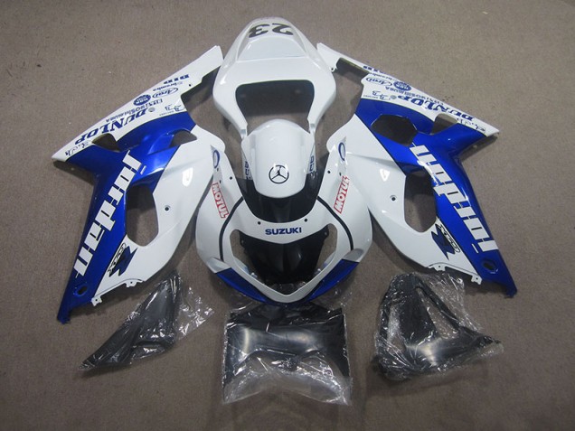 Weiß Blau Motul GSXR 750 K1 K2 K3 01-03 Verkleidungen Weiß Blau Motul GSXR 750 K1 K2 K3 01-03 Verkleidungen