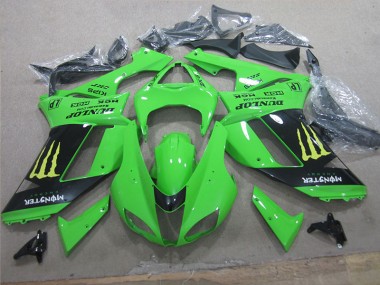 Weiß Blau Ninja ZX6R 07-08 Verkleidungen