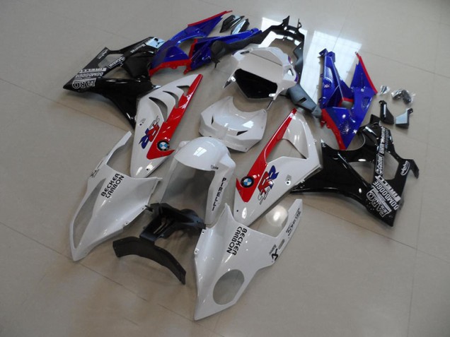 Weiß Blau Rot Becker Carbon S1000RR 09-14 Verkleidungen